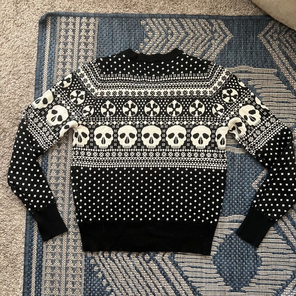 Hell Bunny goth punk emo grunge alt skull halloween holiday cardigan witchy M - Picture 4 of 10